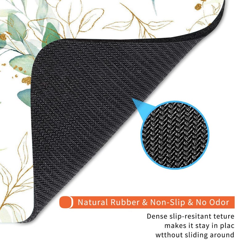 Armanza Square Mouse Pad Pretty Leaves, Personalized Premium-Textured Custom Mouse Mat Design, Washable Mousepad Cloth, Non-Slip Rubber Base Computer Mouse Pads for Wireless Mouse - Image 5